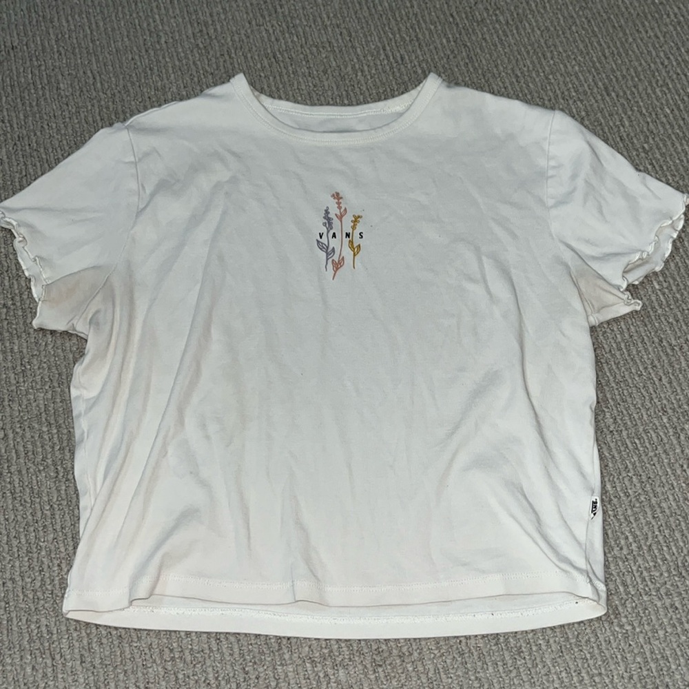 White Vans shirt